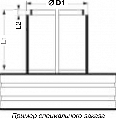 Размеры экспандерной головки Rothenberger H2 Type 3, 70-110 мм